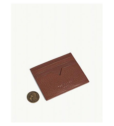 Shop Ted Baker Hunkee Leather Card Holder In Tan
