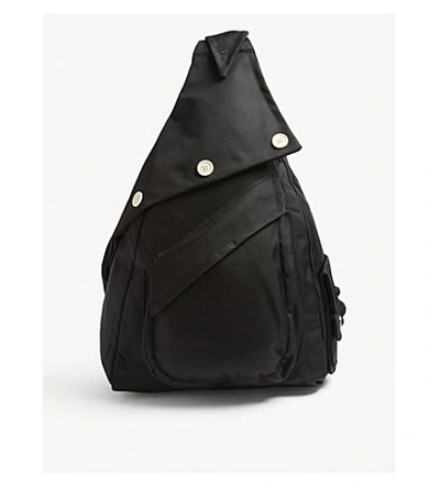 Raf Simons Organised Sling Fabric Backpack In Black | ModeSens