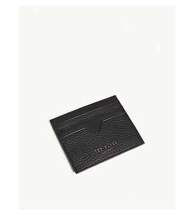 Shop Ted Baker Hunkee Leather Card Holder In Black