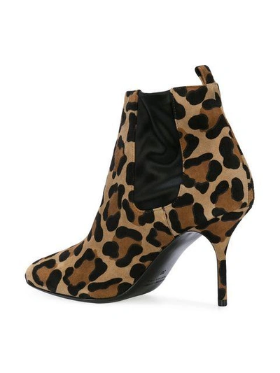 Shop Pierre Hardy Leopard Printed Classic Boots In Brown