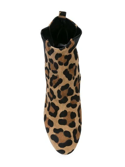 leopard printed classic boots