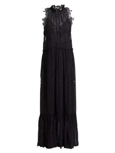 Shop 3.1 Phillip Lim / フィリップ リム Lace & Stretch Silk Gown In Black