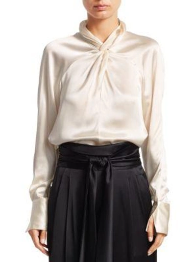 Shop 3.1 Phillip Lim / フィリップ リム Twisted Silk Blouse In Champagne