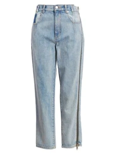 Shop 3.1 Phillip Lim / フィリップ リム High-rise Zip Detail Straight-leg Jeans In Indigo