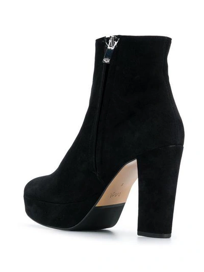 Shop Hogl Platform Ankle Boots - Black