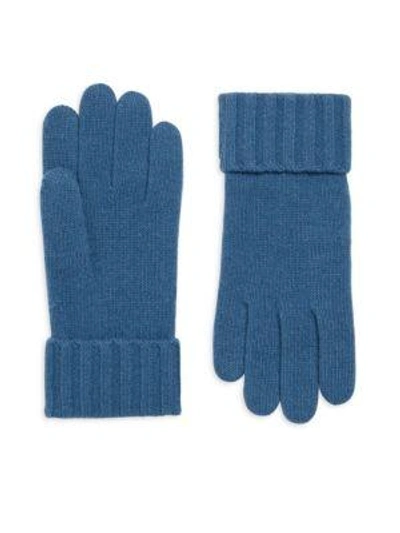Shop Portolano Cashmere Gloves In Palace Blue