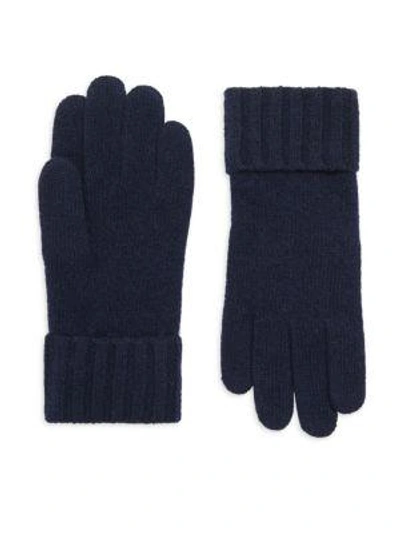 Shop Portolano Women's Cashmere Gloves In Uniformnavy