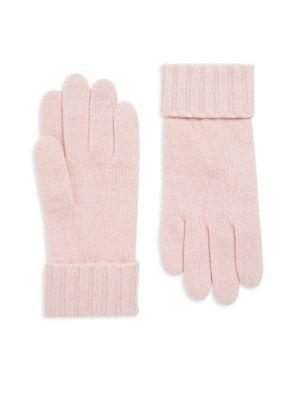 cashmere gloves pink