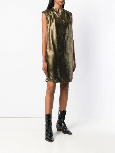 Shop 8pm Loose Fitted Dress - Metallic