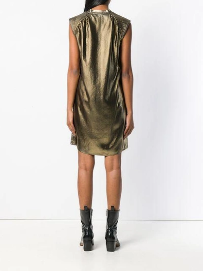 Shop 8pm Loose Fitted Dress - Metallic