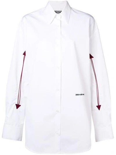 Shop Calvin Klein 205w39nyc Logo Arrow Shirt In White