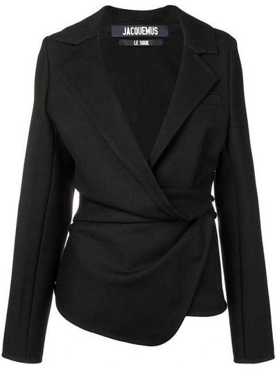 Shop Jacquemus Perfectly Fitted Jacket In Black