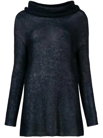 Shop Antonelli Loose Fitted Sweater In Blue