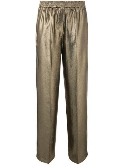 Shop 8pm Kapoor Loose Trousers In Metallic