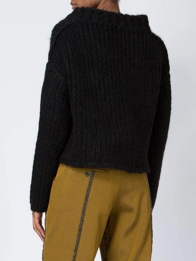 Shop Uma Wang Round Neck Sweater - Black
