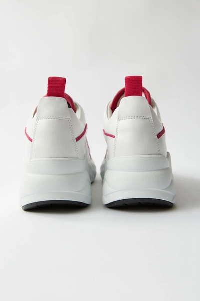 Shop Acne Studios Technical Sneakers White/pink