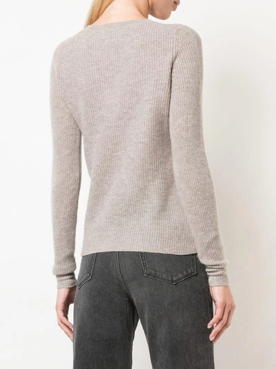 Shop Le Kasha Long-sleeve Fitted Sweater - Brown