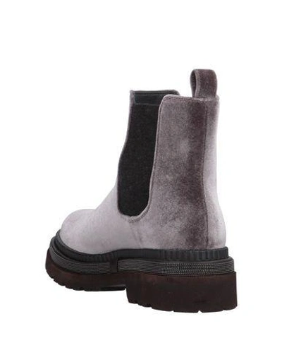 Shop Brunello Cucinelli Ankle Boots In Lead