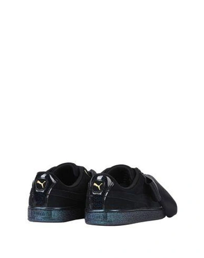 Shop Puma Suede Heart Satin Wn's Woman Sneakers Black Size 8.5 Soft Leather, Textile Fibers