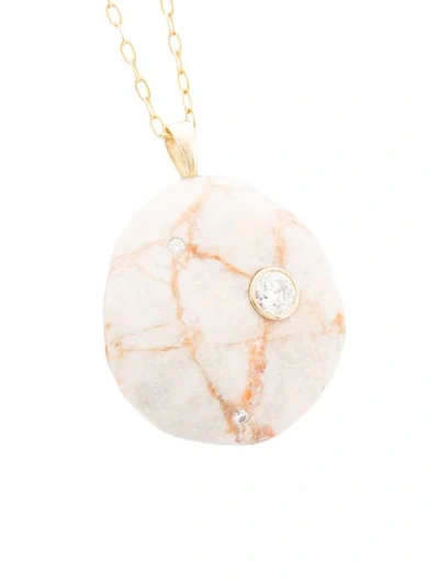 Shop Cvc Stones Stone Pendant Necklace In White