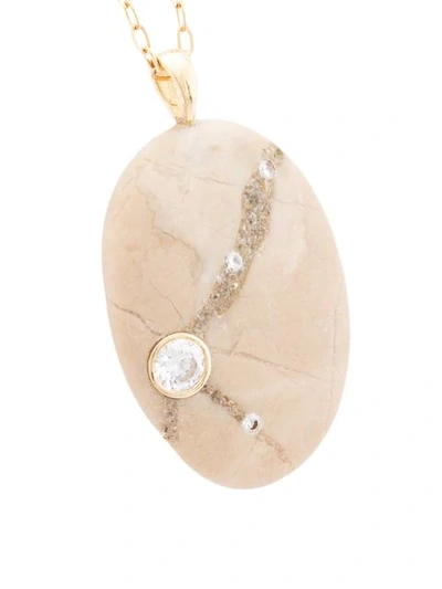 Shop Cvc Stones Stone Pendant Necklace In Neutrals