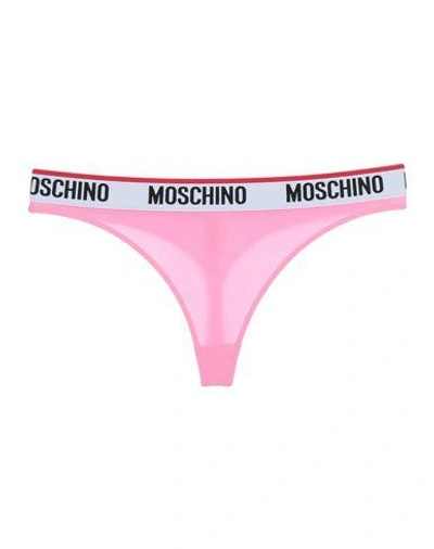 Shop Moschino G-strings In Pink