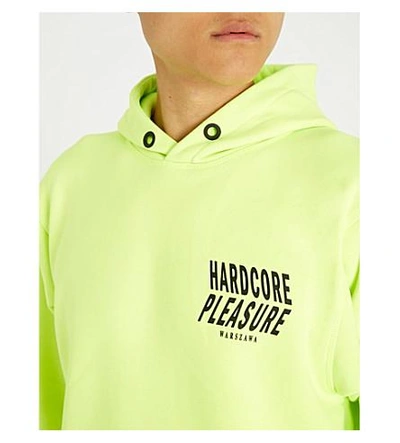 Shop Misbhv Hardcore Pleasure Cotton-blend Hoody In Neon