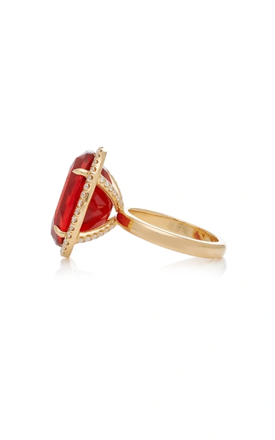 Shop Katherine Jetter One-of-a-kind Fire Opal Ring In Red