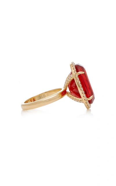 Shop Katherine Jetter One-of-a-kind Fire Opal Ring In Red