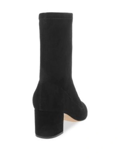 Shop Schutz Stretch Suede Ankle Boots In Black