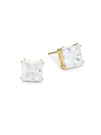 Shop Adriana Orsini 18k Goldplated Sterling Silver Square Stud Earrings