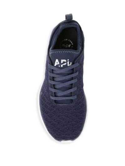 Shop Apl Athletic Propulsion Labs Men's Techloom Phantom Sneakers In Midnight Steel Grey