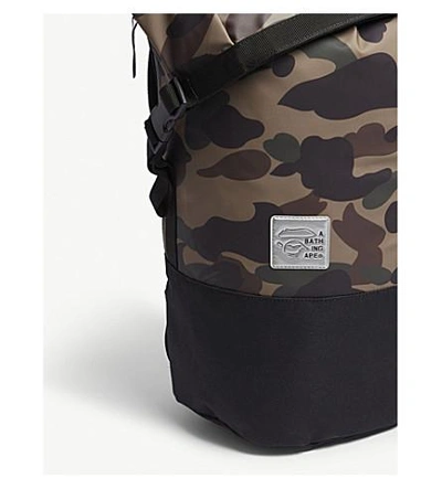 Shop A Bathing Ape 1st Camo Roll Backpack In Green