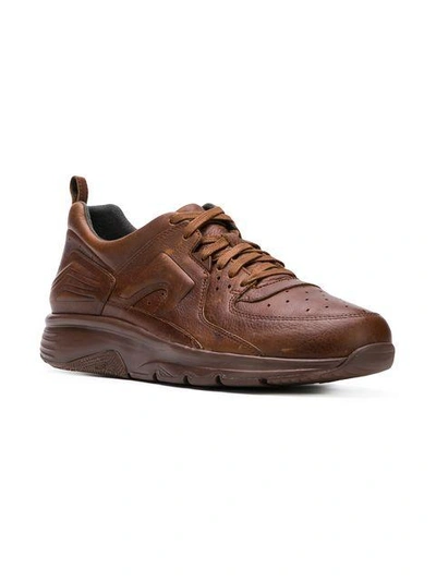 Shop Camper Drift Lace-up Trainers In Brown