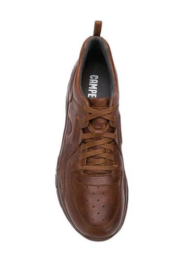 Shop Camper Drift Lace-up Trainers In Brown