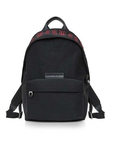 Shop Mcq By Alexander Mcqueen Mcq Alexander Mcqueen Mcq Red Gothic Repeat Black Cotton Classic Backpack