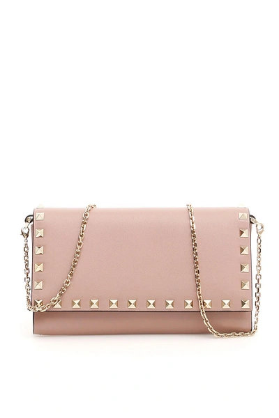 Shop Valentino Wallet On Chain In Poudre