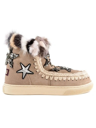 Shop Mou Eskimo Slip-on Sneakers In Elgry Beige