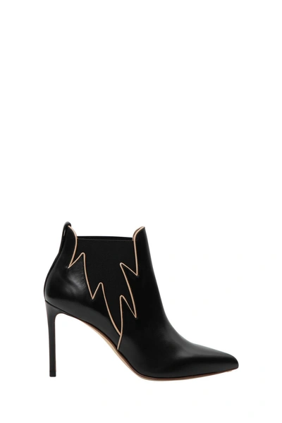 Shop Francesco Russo Flame Ankle Boots In Nero