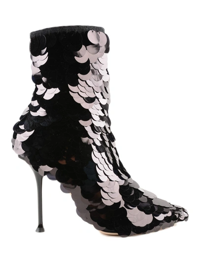 Shop Sergio Rossi Embellished Boots In Black