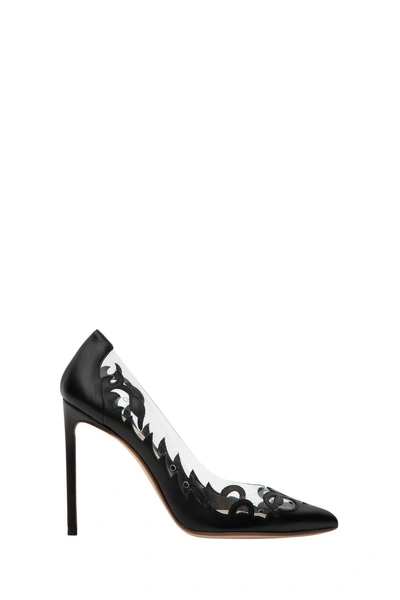 Shop Francesco Russo Piping Pumps In Nero