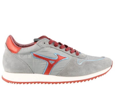 Shop Mizuno 1906 Etamin Sneakers In Grey Red