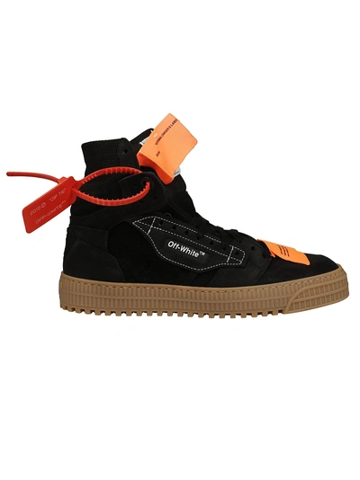 Shop Off-white Logo Tag Sneakers In Nero