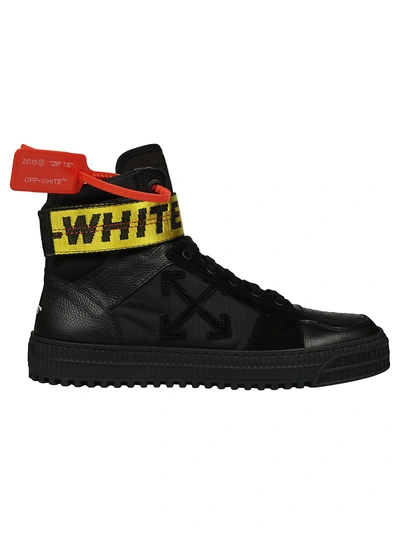 Shop Off-white Color Block High-cut Sneakers In Nero