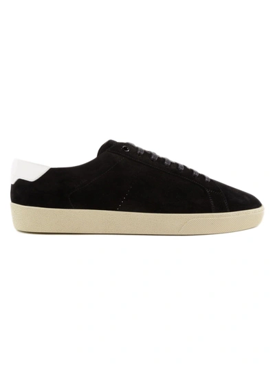 Shop Saint Laurent Court Classic Sneakers In Black/white