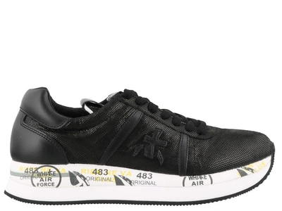 Shop Premiata Conny Sneakers In Black