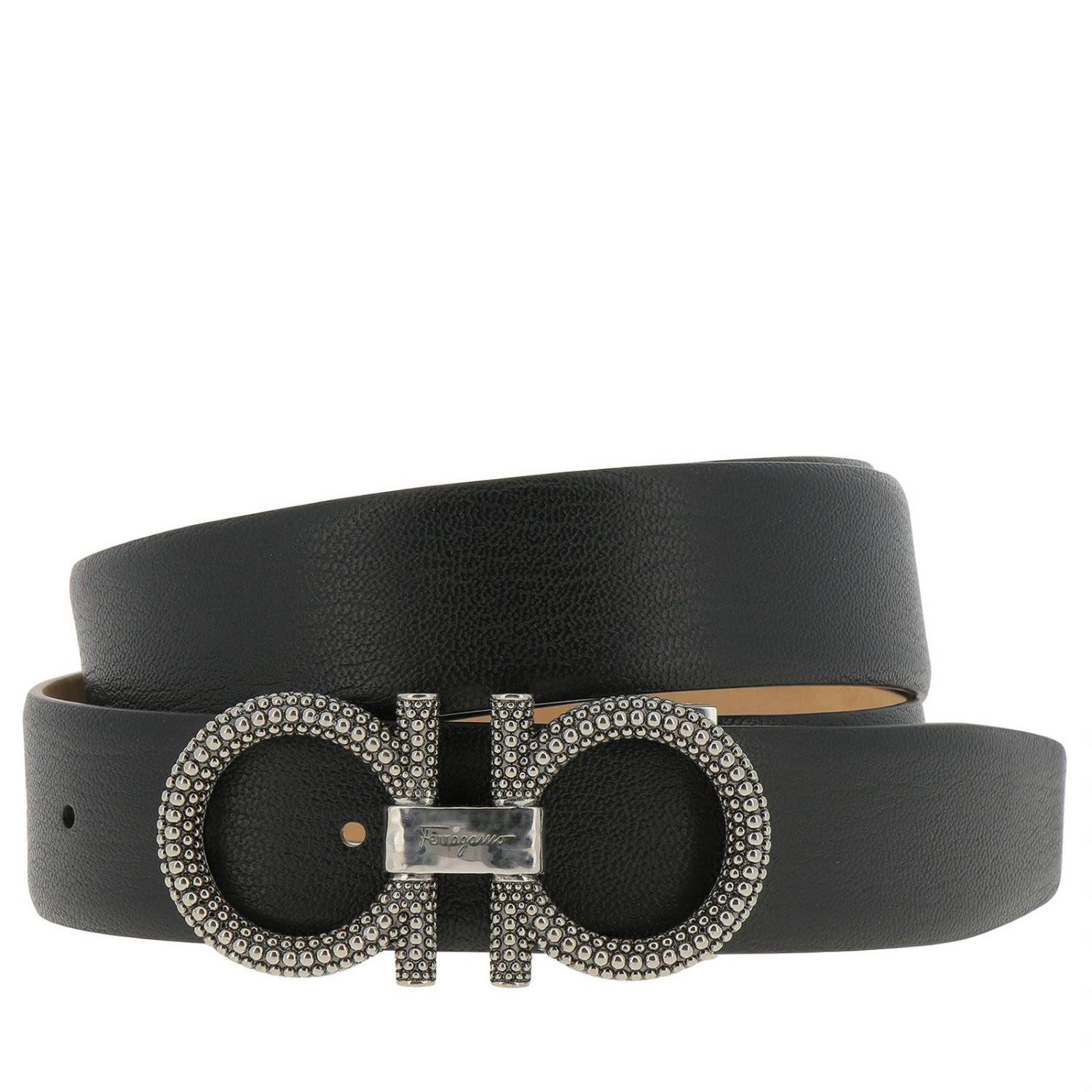 salvatore ferragamo big buckle belt