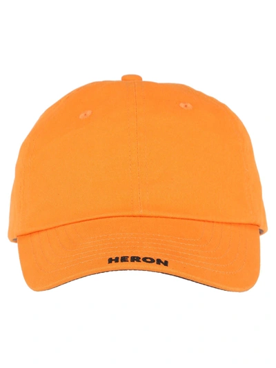 Shop Heron Preston Cap In Orange