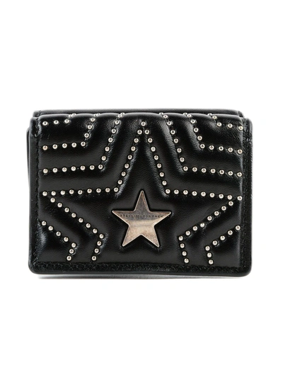 Shop Stella Mccartney Stella Star French Wallet In Black