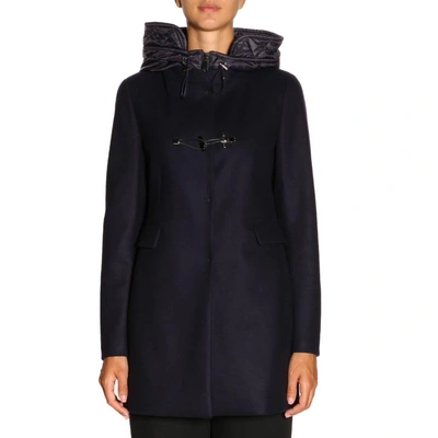 Shop Fay Coat Coat Women  In Blue